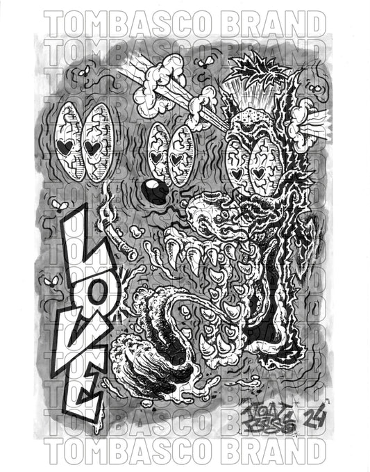 Love Wolf Poster